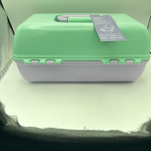 Caboodles Retro Makeup Travel Case  Mint & Lavender On The Go Girl USA CAB5626 - Picture 3 of 8